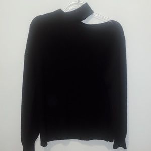 Sanctuary Black Cut Out Sweater